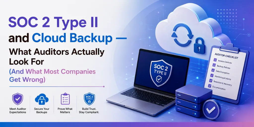 SOC 2 Type II and Cloud Backup — What Auditors Actually Look For (And What Most Companies Get Wrong)