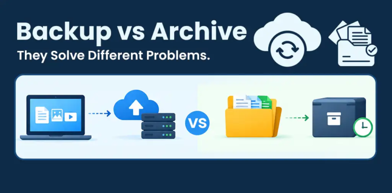 Backup vs. Archive: Two Different Things People Confuse Constantly